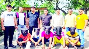 व्यापारियों से फिरौती मांगने वाले 5 शार्प-शूटर गिरफ्तार