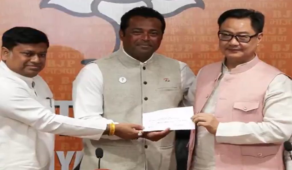 Tennis star Leander Paes joins BJP