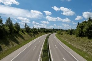 four lane highway