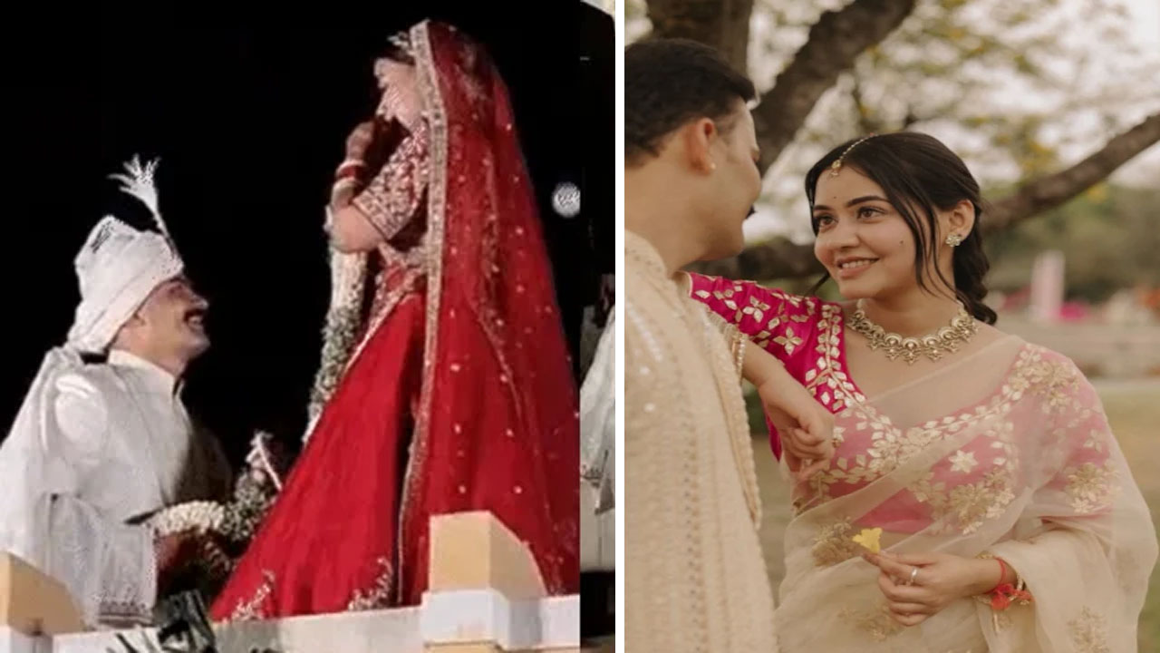 राजस्थान में शाही अंदाज में हुई शादी… IPS केके बिश्नोई ने घुटनों पर बैठकर अंशिका से पहनी वरमाला, देखें वीडियो