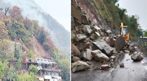 कुल्लू में बारिश बनी आफत, कई जगह हुआ भूस्खलन