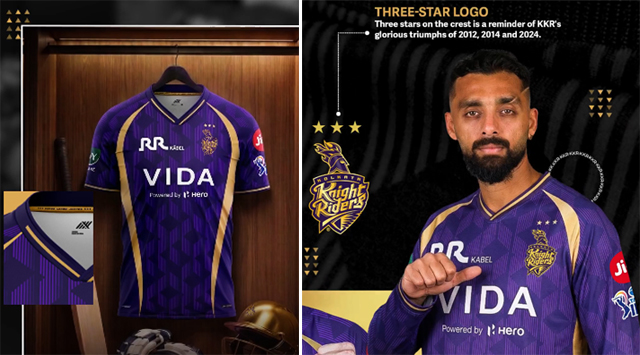 IPL2026 : KKR ने किया नई जर्सी का अनावरण, टीम की विरासत पर आधारित नया डिजाइन