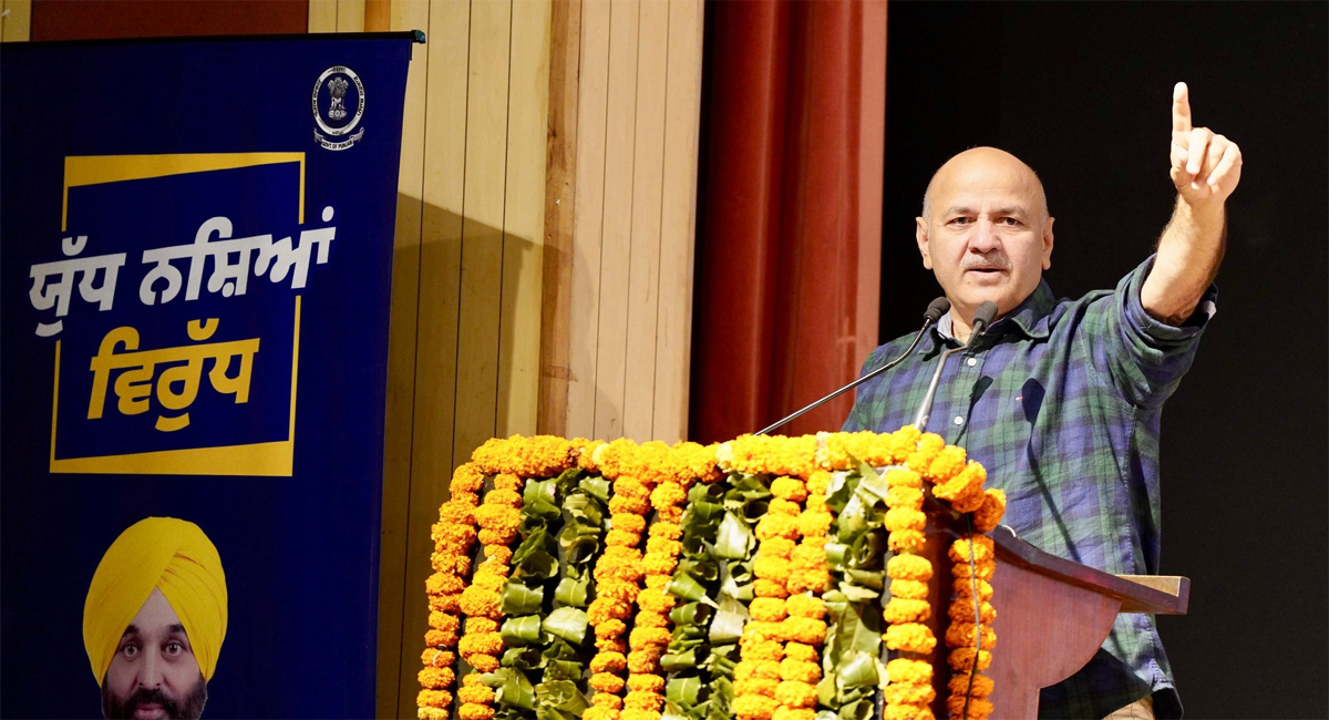 नशे के खिलाफ जंग जीतने के लिए जनता का सहयोग बहुत जरूरी : मनीष सिसोदिया