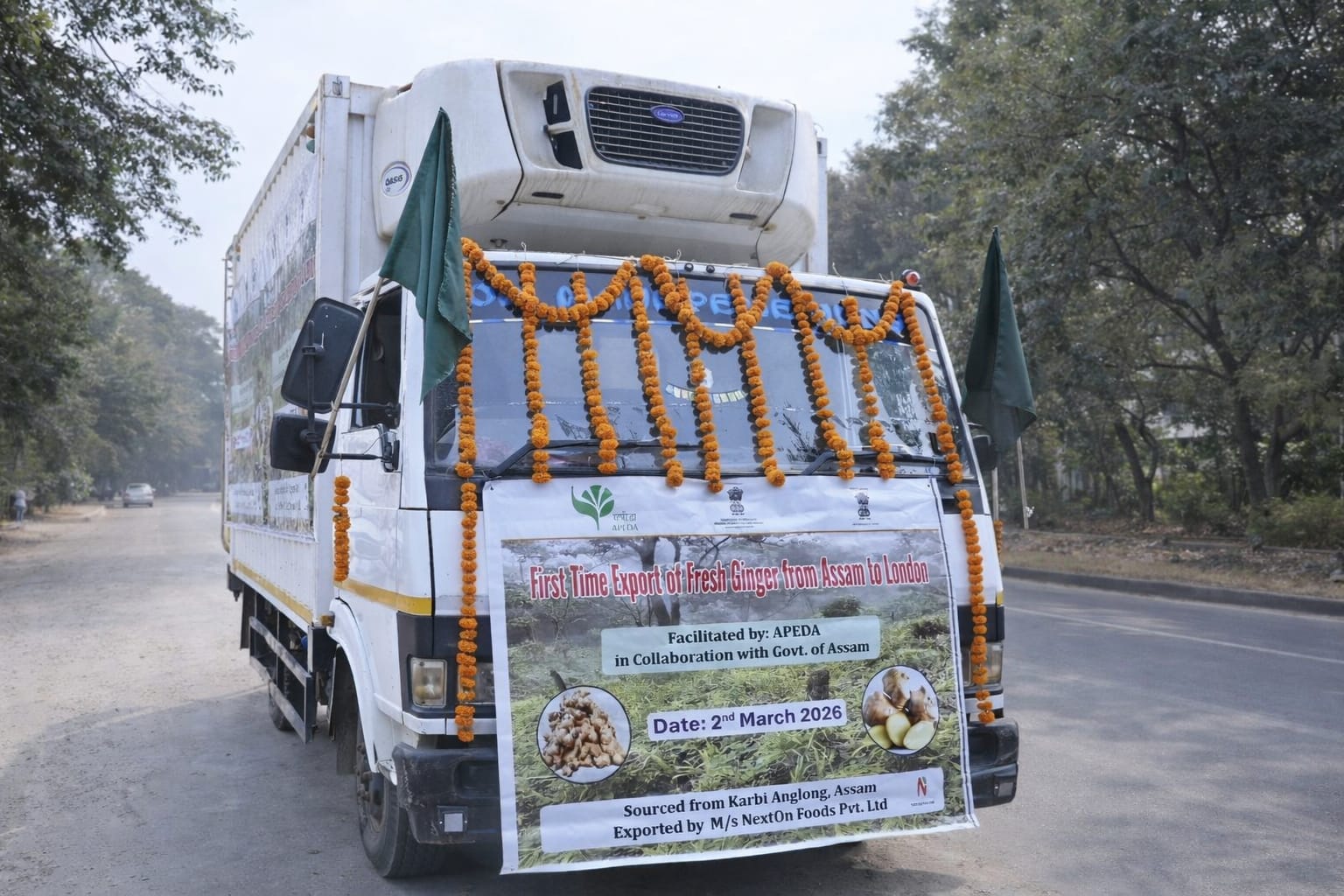 जीआई-टैग कार्बी आंगलोंग अदरक का पहला निर्यात, सरमा बोले– किसानों ने वैश्विक मंच पर रखा कदम