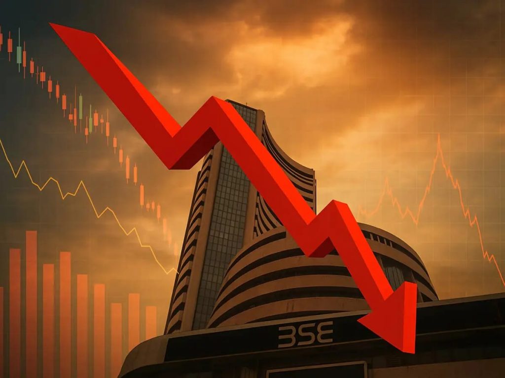 Sensex falls 1097 points amid geopolitical tensions
