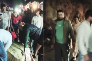 Rockfall on Baba Balak Nath Temple