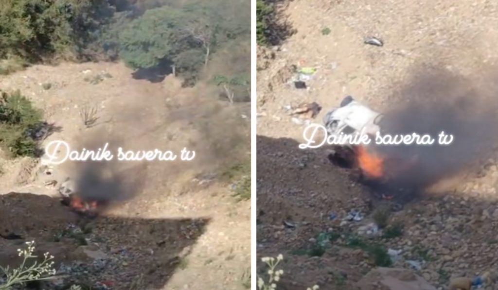 major-accident-in-chintpurni-car-falls-into-deep-gorge-4-devotees-burnt-alive-in-fire