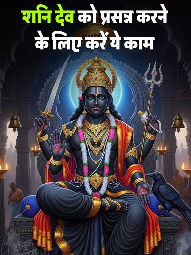 शनि देव को प्रसन्न करने के लिए करें ये काम