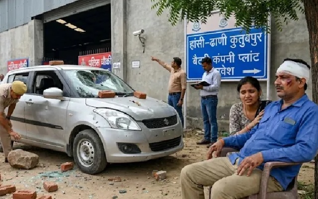 Haryana : बैटरी कंपनी के प्लांट हेड पर नकाबपोशों का जानलेवा हमला
