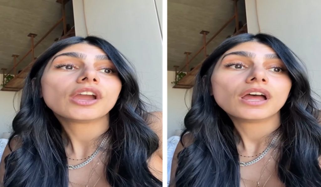 Middle East Conflict Mia Khalifa cried over air strikes in Lebanon