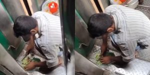 Viral Video: ट्रेन के गंदे फर्श पर सब्जी काटते दिखा व्यक्ति, वीडियो देखकर आ जाएगी उल्टी