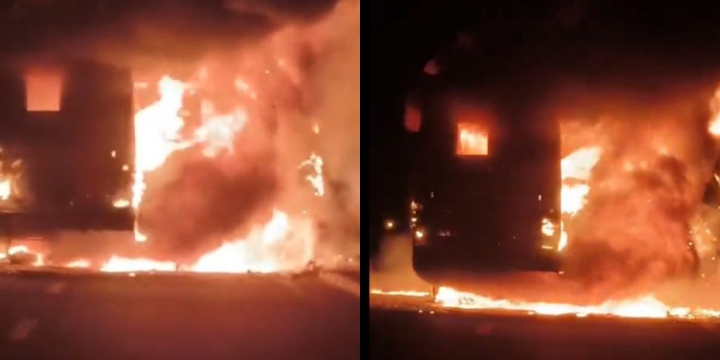 Lucknow Expressway bus fire