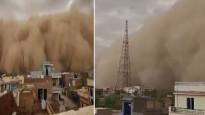 राजस्थान में रेतीले तूफान का कहर: चूरू और बीकानेर में दिन में छाया अंधेरा, देखें वीडियो