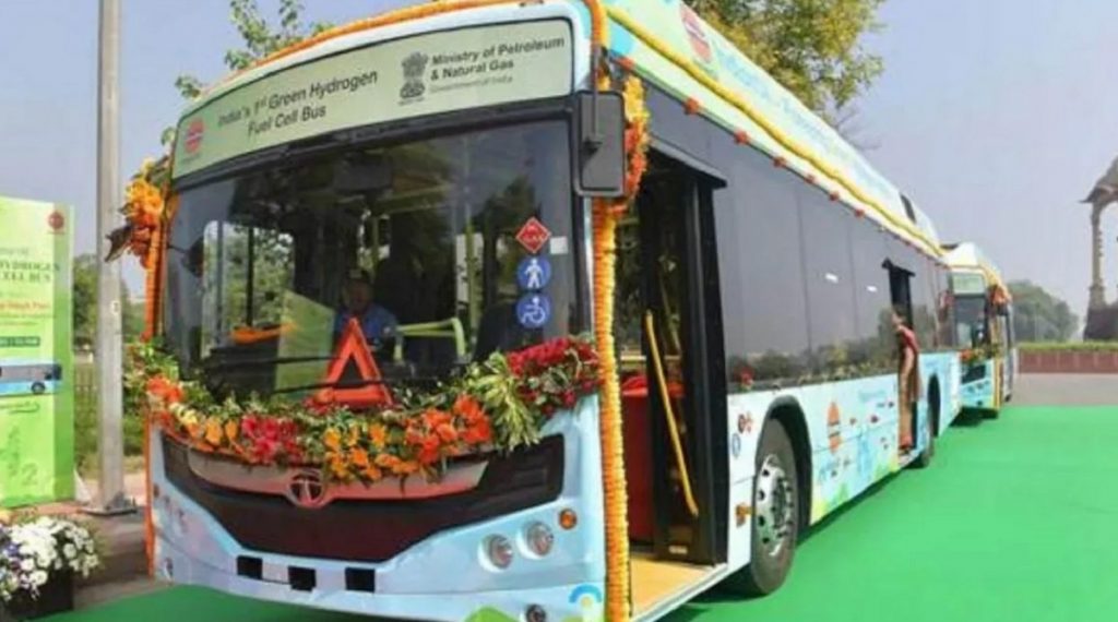 delhi hydrogen buses