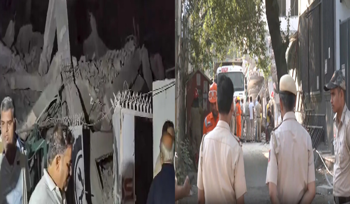 Delhi building collapse: रातभर चले रेस्क्यू ऑपरेशन में मलबे से निकाले गए 9 लोग, 1 की हुई मौत