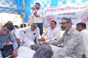 employees' protest at rohtak