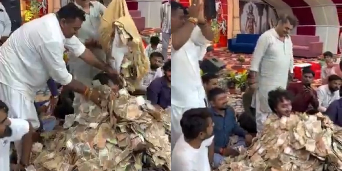 सिंगर की आवाज सुन मदहोश हुए लोग, बोरा भरकर कर दी नोटों की बारिश