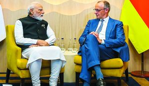 PM Modi और जर्मन चांसलर मर्ज ने व्यापार, रक्षा पर द्विपक्षीय बातचीत की