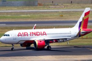 A bird collided with Air India Plane