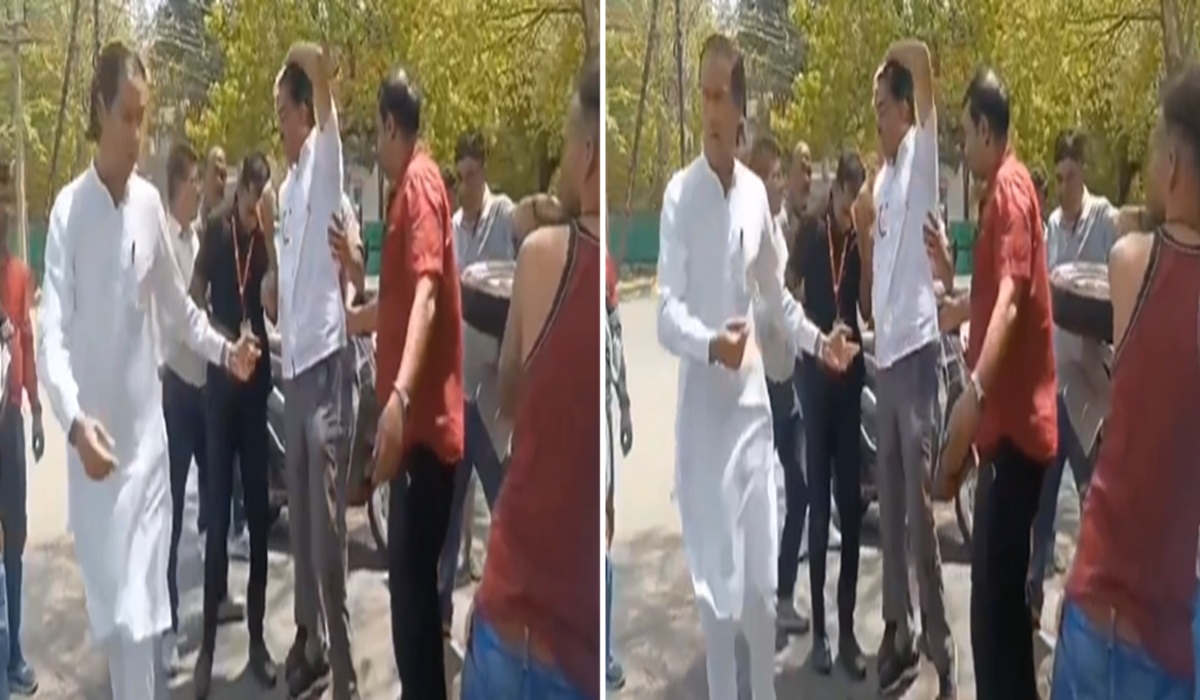 Video: धरने में शामिल होने जा रहे कांग्रेस विधायक विपिन जैन का ऑटो पलटा, सिर में लगी चोट