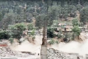 Himachal: किन्नौर के शोंगटोंग पावर प्रोजेक्ट की बैराज साइट पर भारी भूस्खलन, मजदूरों ने भाग कर बचाई जान