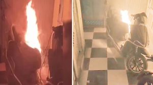 घर के अंदर खड़ी इलेक्ट्रिक स्कूटी में लगी आग, बैटरी ब्लास्ट से मचा हड़कंप