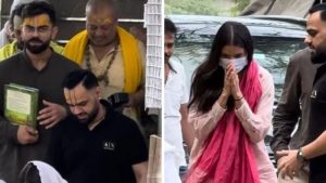 वृंदावन पहुंचे Virat Kohli और Anushka Sharma, प्रेमानंद महाराज जी का लिया आशीर्वाद