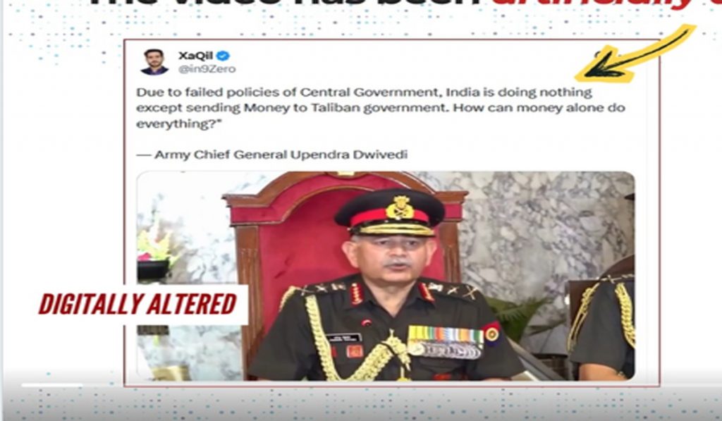 Indian Army Chief video