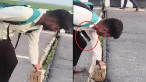 बिहार में पुल की दरार का वीडियो बनाते-बनाते खुद खबर बन गया युवक, मोबाइल फोन नदी में गिरा