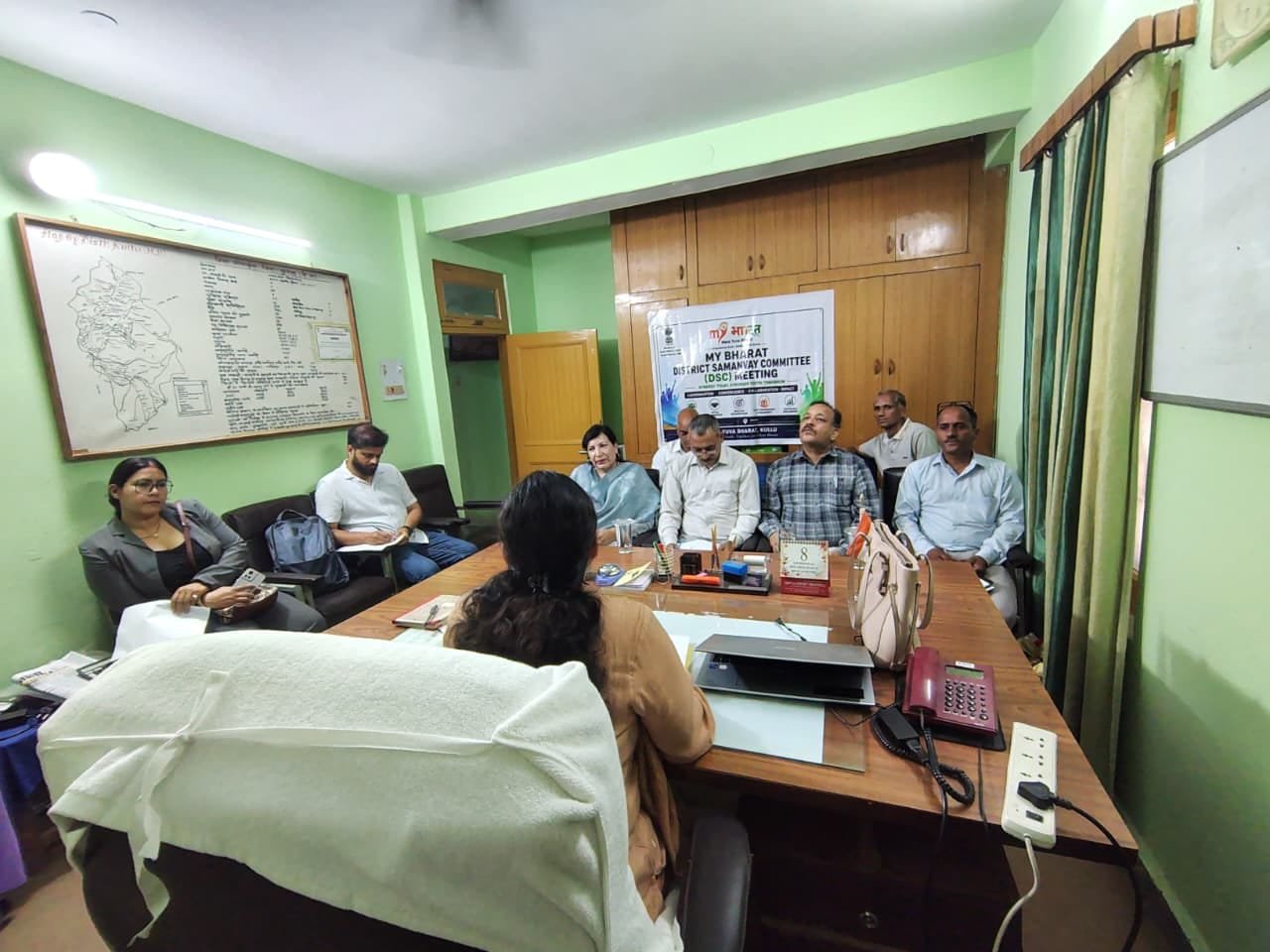माई भारत की जिला स्तरीय समन्वय समिति की बैठक आयोजित