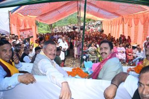 लोक निर्माण मंत्री ने किया तीन करोड़ की परियोजनाओं का शिलान्यास