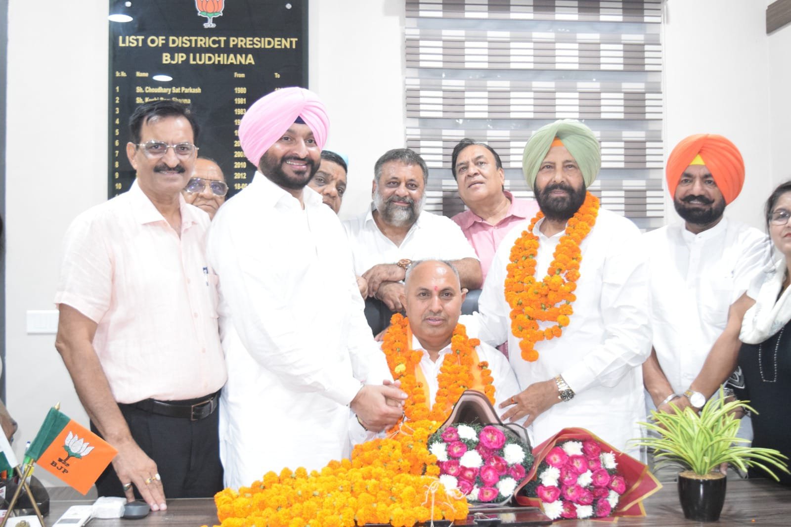 लुधियाना भाजपा को मिला नया जिलाध्यक्ष, सुनील मोदगिल ने संभाली कमान