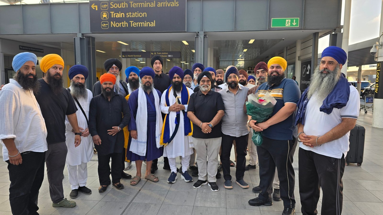 श्री अकाल तख्त साहिब के जत्थेदार का UK पहुंचने पर जोरदार स्वागत