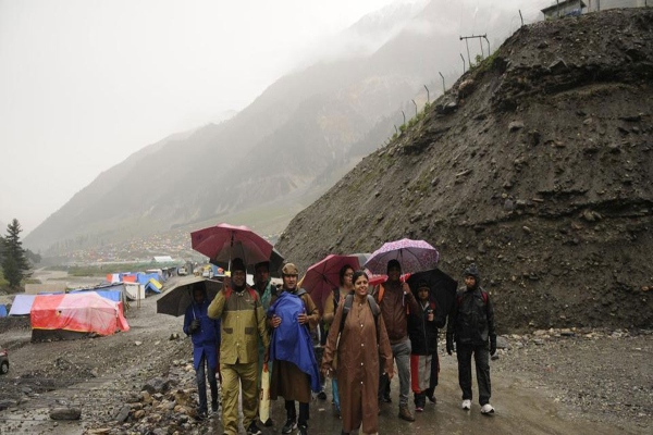 खराब मौसम के कारण अमरनाथ यात्रा लगातार चौथे दिन भी स्थगित, कैंपों में ठहरे रहे सभी श्रद्धालु सुरक्षित