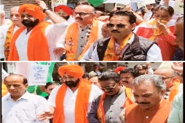 राम मंदिर में चंदा चोरी मामलाः शिमला शहरी एवं ग्रामीण कांग्रेस कमेटी ने निकाली विरोध रैली