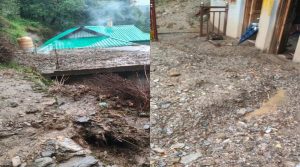 Himachal Rain: हिमाचल में भारी बारिश, चंबा के सलूणी में घरों में घुसा मलबा, चंबा-तीसा मुख्य मार्ग बंद