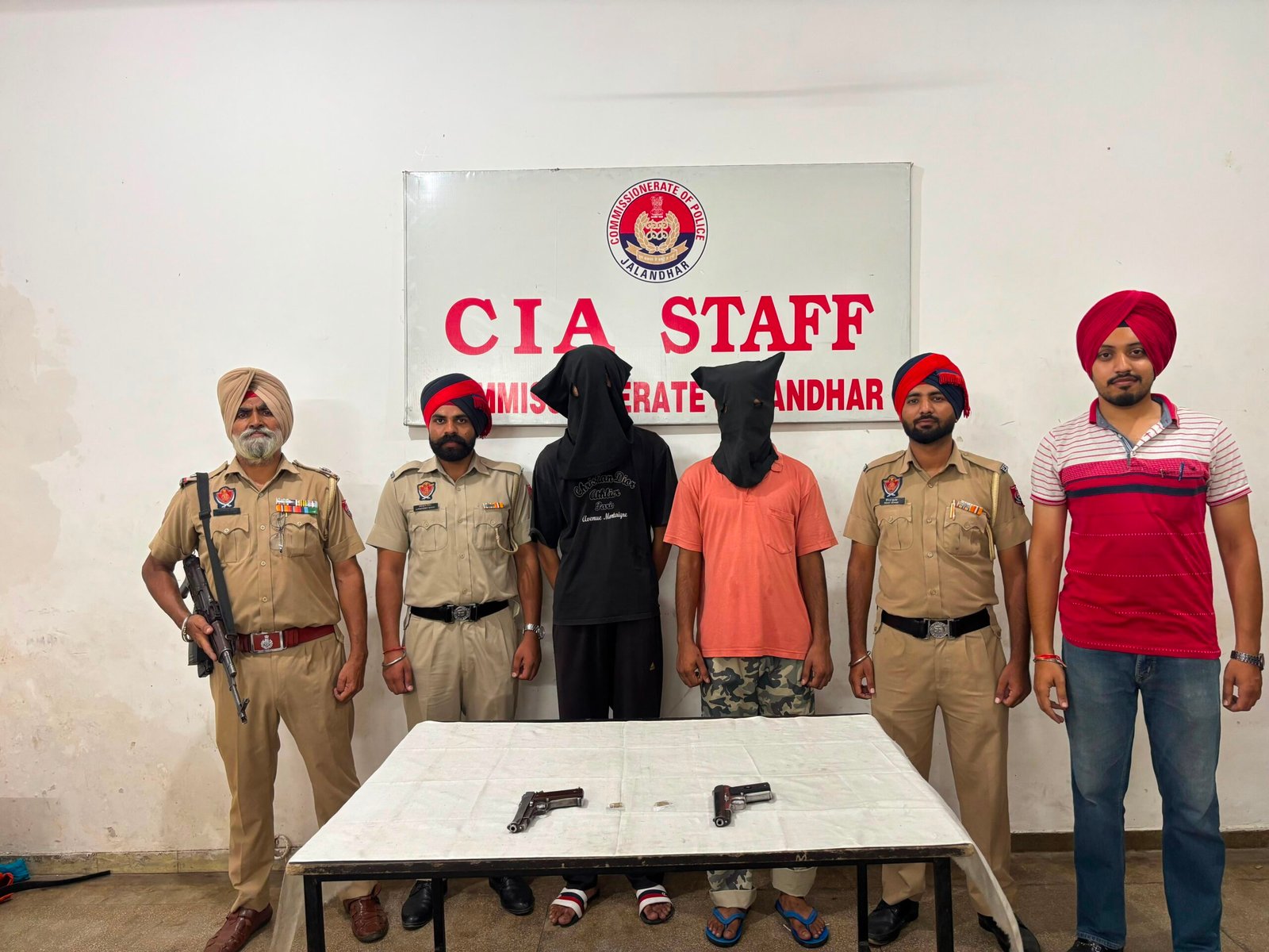जालंधरः सीआईए स्टाफ को मिली बड़ी सफलता, अवैध पिस्तौल के साथ दो शूटर किए अरेस्ट