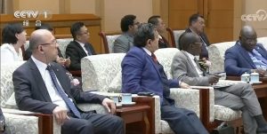 ली शुलेइ ने नए युग के लिए चीनी विशेषताओं वाले समाजवाद पर शी चिनफिंग विचार और विश्व संगोष्ठी में विदेशी प्रतिनिधियों से मुलाकात की