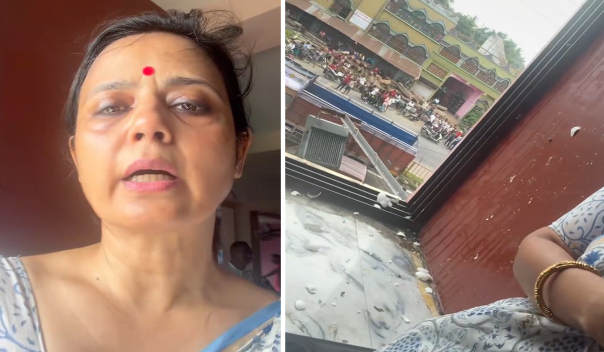 West Bengal: नादिया में TMC दफ्तर के बाहर हंगामा, महुआ मोइत्रा पर फेंके गए अंडे और सब्जियां