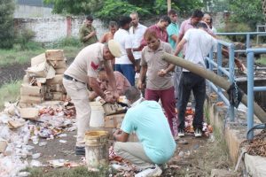 Illicit liquor destroyed at CETP