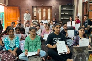 Certificates awarded on completion of internship