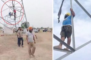 farmers-on-the-tower-to-increase-compensation