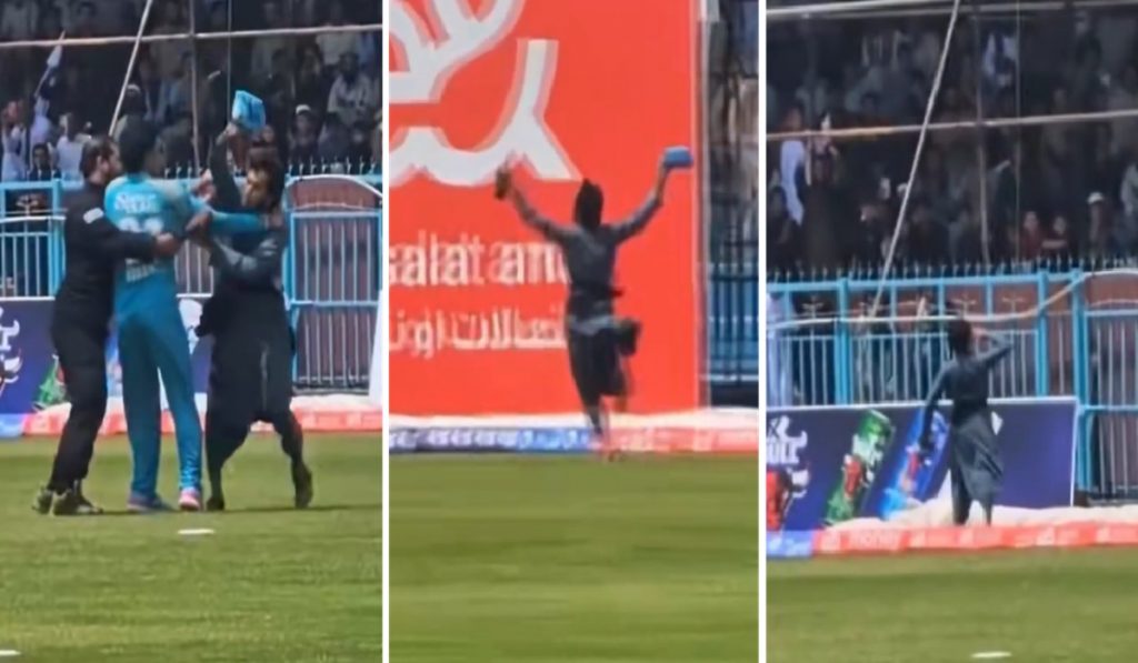 Rahmanullah Gurbaz's cap was snatched by a fan during a live match