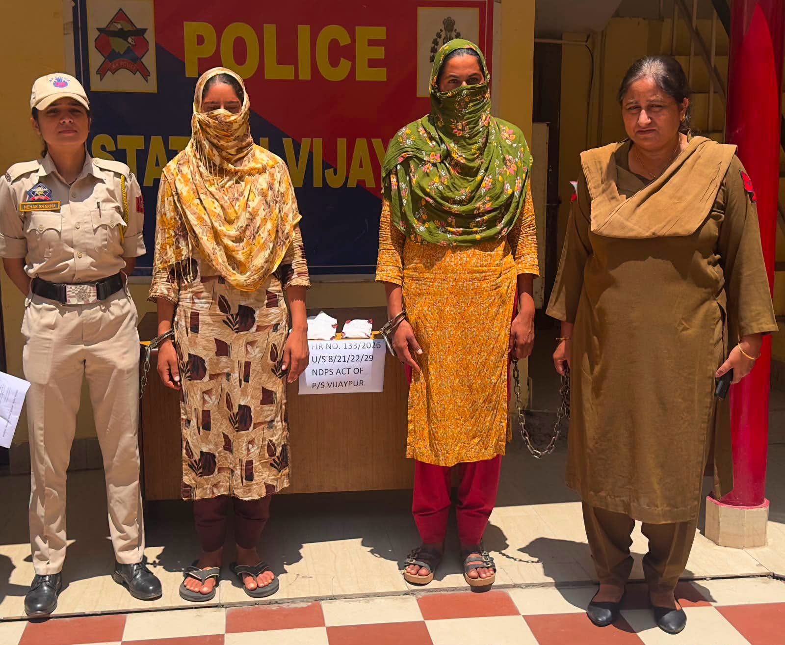 सांबा पुलिस की बड़ी सफलता, ड्रग नेटवर्क पर शिकंजा; दो महिलाएं गिरफ्तार