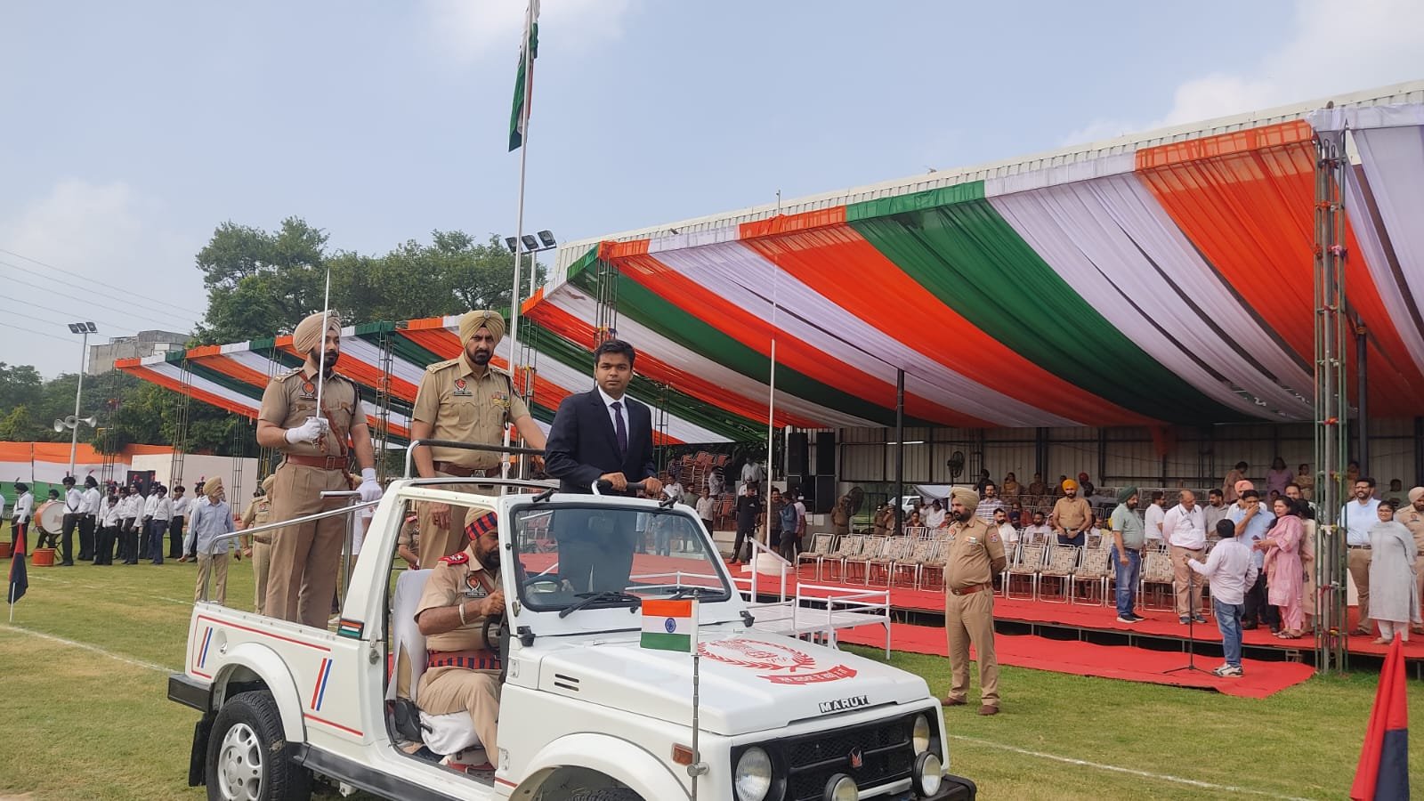 लुधियाना में 15 अगस्त की परेड के लिए फुल ड्रेस रिहर्सल, DC हिमांशु जैन ने की अगुवाई
