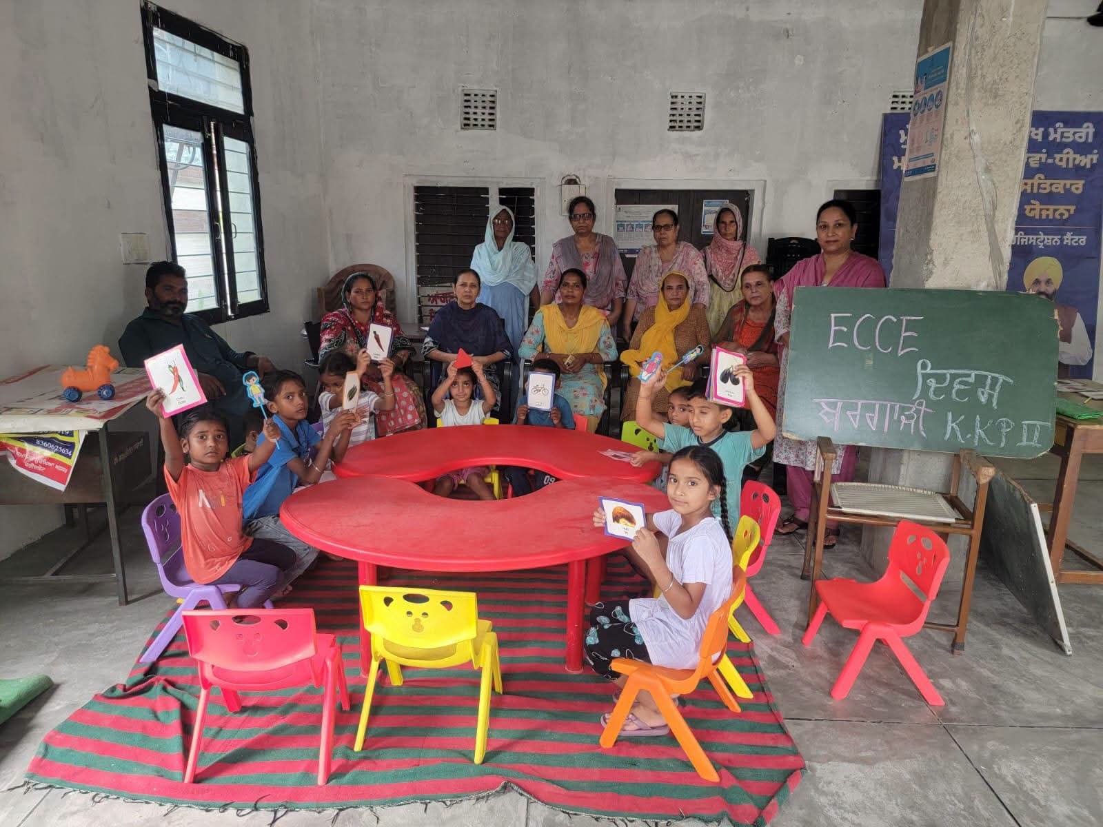 फरीदकोट के सभी आंगनवाड़ी केंद्रों में मनाया गया ECCE दिवस