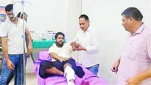 अस्पताल में चाकू से हमला करने वाला मुठभेड़ के बाद गिरफ्तार