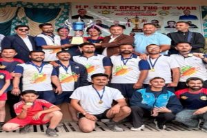 एचपी स्टेट ओपन टग ऑफ वॉर चैंपियनशिप का भव्य समापन, 400 से अधिक खिलाड़ियों ने लिया हिस्सा
