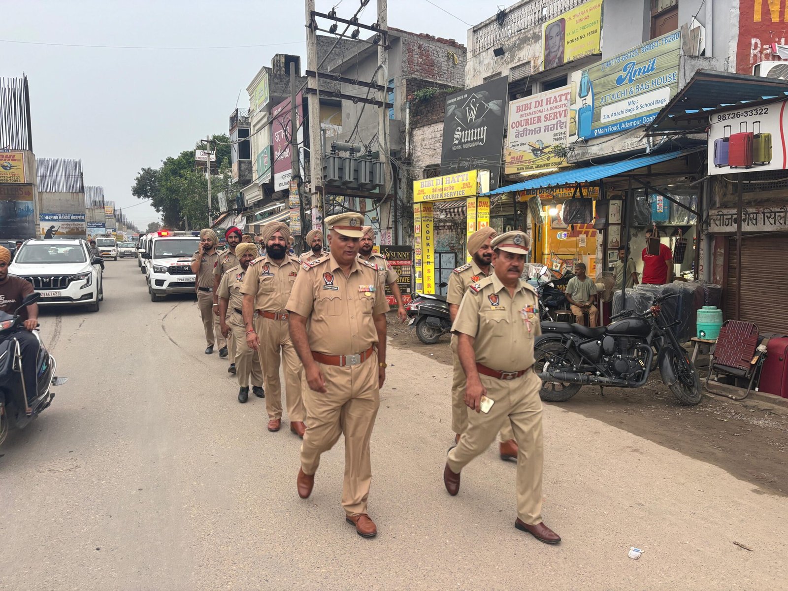 स्वतंत्रता दिवस से पहले जालंधर ग्रामीण में हाई अलर्ट, फ्लैग मार्च, नाकाबंदी