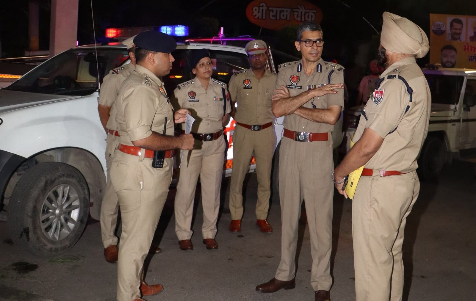 स्वतंत्रता दिवस को लेकर जालंधर पुलिस अलर्ट, पुलिस कमिश्नर ने देर रात किया शहर का निरीक्षण